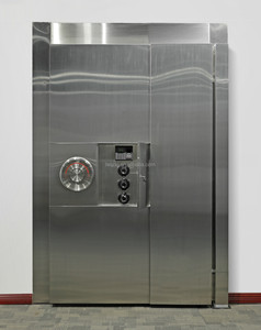 Ul608 thử nghiệm thép không gỉ mạnh mẽ cửa phòng an ninh cao Vault cửa với khóa mã cơ khí - Product Image 3