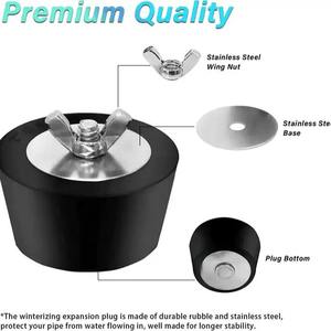 Accessoires de <span class=keywords><strong>piscine</strong></span> d'hiver transfrontaliers, bouchon <span class=keywords><strong>antigel</strong></span> <span class=keywords><strong>pour</strong></span> tuyau de <span class=keywords><strong>piscine</strong></span>, acier inoxydable, 25/32/38/45/51/63 mm - Product Image 4