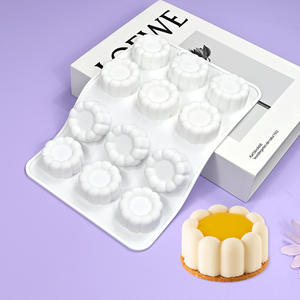 Vente directe d'usine, moules à gâteau en silicone ronds miniatures antiadhésifs de 4 pouces pour muffins, cupcakes, outils de pâtisserie - Product Image 3