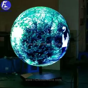 Креативный комнатный 3D Сферический светодиодный круглый неправильный шар P2.5 P3 мягкий светодиодный экран на заказ