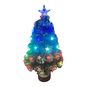 ÁRBOL VERDE CON 5 RAMAS Y 55 ESTRELLAS MULTICOLOR DE 60 CM DE ALTURA - Product Image 1