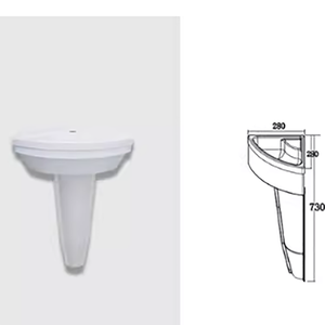 Lavabo de esquina de baño RV, lavabo de plástico de esquina de pared para <span class=keywords><strong>caravana</strong></span>, <span class=keywords><strong>accesorios</strong></span> de modificación de baño RV - Product Image 5