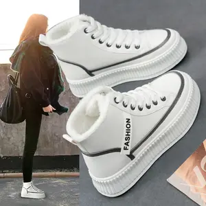 <span class=keywords><strong>Sneakers</strong></span> da <span class=keywords><strong>donna</strong></span> 2023 nuove scarpe invernali in cotone pile piccole scarpe <span class=keywords><strong>bianche</strong></span> scarpe <span class=keywords><strong>alte</strong></span> da tavola da <span class=keywords><strong>donna</strong></span> - Product Image 1