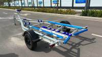 Remorque pour bateau en aluminium à essieu simple de 5,9 m, capacité de charge de 1195 kg