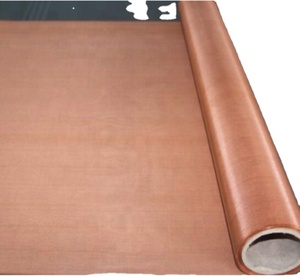 Factory Direct Woven Copper Wire <b>Mesh</b> Fabric for EMI EMF RFID Shielding Customizable Specifications - Product Image 1