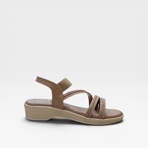 Women Stylish Pink Cross Strap Wedge <b>Sandal</b> Comfortable Fashion Casual Party Wear Slip On Lightweight Soft Sole Elegant Footwear - Product Image 3