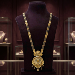 Wholesale Fashion 24K Gold Plated Jewelry, Long Mangalsutra For Married Women, Indian Wedding Jewelry, Brass Gold Filled Jewelry - Product Image 3