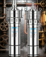 Pompe centrifuge submersible multi-étages en acier inoxydable à haute pression, haute circulation et haute surpression pour eau