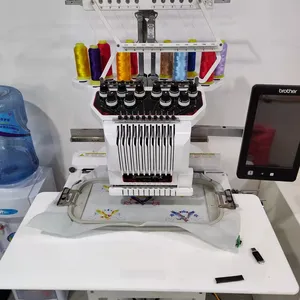 GOLDEN SUPPLIER brothAr 1050x Single Head Embroidery Machine Computerized Key Motor Training second hand