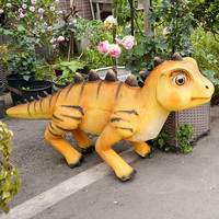 Chien robot animatronique réaliste personnalisé, mignon, Dimetrodon, pour intérieur/extérieur, étanche, ignifuge, télécommandé, marchant, pour centre commercial