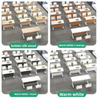 HYZ-245X Table de réunion et de formation pliante en bois avec chaises, combinable, longue, mobile, à roulettes, multifonctionnelle, usage commercial