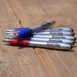 Stylos à bille en plastique imprimés avec mécanisme rotatif - Product Image 2