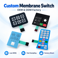 Panneau de commande à membrane personnalisé avec boutons à dôme tactiles, rétroéclairage LED et connecteur FPC pour projets OEM/ODM – Vente directe usine