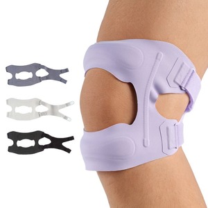 Genouillères de sport en tissu haute qualité et haute élasticité avec sangle double rotulienne confortable - Product Image 1