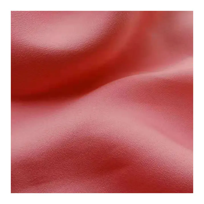 Elegant smooth feel 100%Polyester stain soft chiffon silk like luxry matte satin fabric for Sleepwear dress skirt tops