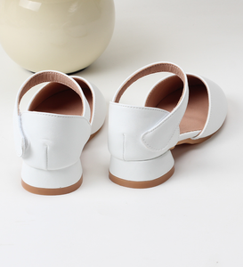 Classic <b>White</b> Pu Leather Shoes for Girls High <b>Heels</b> Party Dance Kids Shoes Princess Children Wedding Shoes - Product Image 5