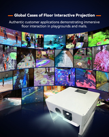 Système de jeu interactif au sol personnalisé pour usage commercial, projecteur interactif 3D pour enfants, pour terrain de sport, prix de gros