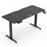 GAMEMAX-MESA DE JUEGOS grande para ordenador, escritorio de Pc con luz Led Rgb para deportes electrónicos, venta al por mayor