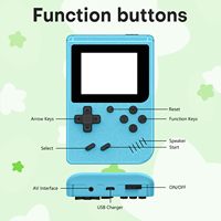 Console de jeu portable rétro mini 500-en-1 8 bits, lecteur de jeux portable Wi-Fi, écran LCD couleur HD 3 pouces, sortie AV TV, système d'exploitation Linux, cadeau pour enfants et adultes
