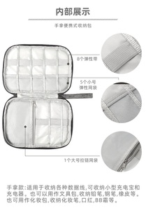 Sac de rangement de voyage portable OEM, organiseur de câbles, sac pour accessoires électroniques numériques A-2649 - Product Image 5