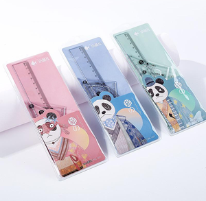 4 Uds 20cm Escala de plástico transparente recta clara regla de dibujo conjunto escuela estacionaria herramientas de medición para niños - Product Image 6