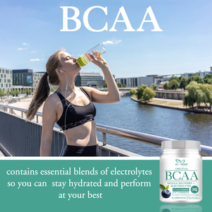Personalización de fábrica Productos BCAA Apoya la reparación y el crecimiento de la recuperación muscular Polvo BCAA original con mezcla de electrolitos - Product Image 5