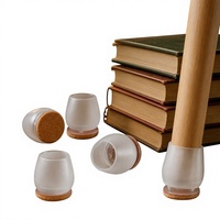 Protections de pieds de chaise en silicone, capuchons de sol anti-rayures, antidérapants, réduisant le bruit, pour tables de bibliothèque et sols en bois