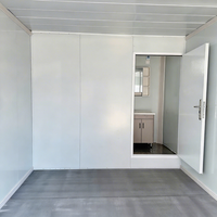 Maison préfabriquée en conteneur de 20 pieds, maison miniature détachable et portable pour le camping d'urgence, design modulaire, maison mobile
