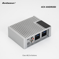 Amplificateur de voiture Android 4 canaux, classe AB, 4x50W, contrôle des basses et des aigus, entrée haute puissance, amplificateur audio de voiture