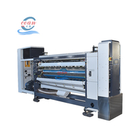 Machine de conversion de cartons FFG avec adsorption sous vide complète, impression flexographique 4 couleurs, rainurage, découpe, pliage, collage et agrafage