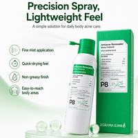 Spray anti-acné pour le corps en marque propre avec 2 % d'acide salicylique, AHA naturels et enzymes pour le dos et la poitrine