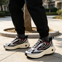 Chaussures de sport pour hommes sur mesure, avec empeigne en mesh, confortables et amortissantes, style marche