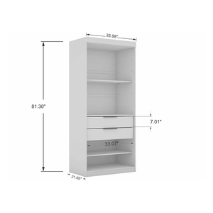 <span class=keywords><strong>Muebles</strong></span> de Dormitorio de Diseño Nuevo con Apariencia Encantadora, Armario de Esquina Abierto Ultramoderno con 2 Armarios de Esquina - Product Image 6