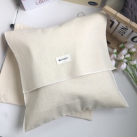 OEM & ODM kustom Logo cetak katun amplop Drawstring kantong kemasan debu untuk dompet tas tangan katun dapat digunakan kembali kantong debu kepar