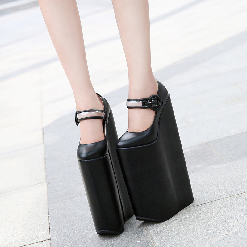 Wedge Payless Shoes Alternative Soda Topic Open Toe Buckle Ankle