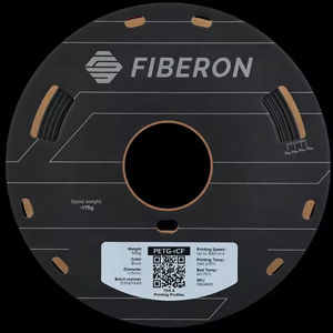Filament d'impression 3D Polymaker Fiberon PETG-rCF08 en PETG recyclé renforcé de fibres de carbone, 1,75 mm, 0,5 kg/bobine, le plus résistant des filaments en fibre de carbone - Product Image 3