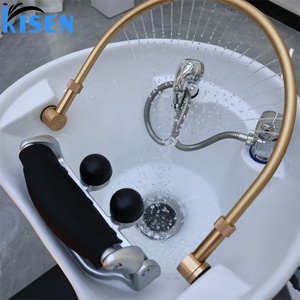 KISEN Sillón de Lavado de Cabello Eléctrico Totalmente Automático para Salón, Cama de Masaje para Peluquería, Silla de Lavado de Cabello con Gravedad, Silla de Masaje Corporal Completo para Champú - Product Image 4
