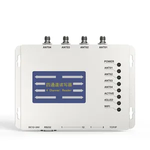 JT-128 4 Port UHF RFID Reader Ports Module Long Range 1-30m Card Integrated Open Source Impinj E710 Chip RFID Reader