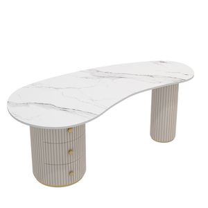 Escritorio de Computadora para Salón de Belleza de Forma Irregular, Mostrador de Recepción de Alta Gama, Escritorio de Oficina de Lujo, Mostrador de Caja para Salón de Uñas - Product Image 4