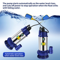 Pompe centrifuge submersible en acier inoxydable à haute pression et sortie stable, OEM pour usage domestique, puits et jets d'eau