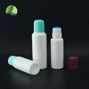 Pharmaceutical 30ml 50ml 60ml 100ml PE Colorful Sponge Top Head Applicator 24/410 Liquid Liniment Bottle for External Use Liquid