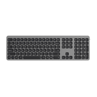 Keyboard baru kualitas tinggi 110 tombol gunting sakelar Keyboard game 2.4GHz nirkabel 2 Mode Teclado dengan Profit rendah