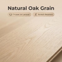 Premium Technisch Verarbeitete Weißeichen-Holzböden Unsichtbare UV-Lackierung Langlebiger Eukalyptus-Mehrschichtkern 190mm Breit für Außenbereiche
