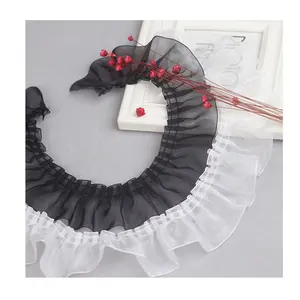 Bellissimo rivestimento in pizzo con volant di perle per abbellire i tuoi vestiti e <span class=keywords><strong>biancheria</strong></span> per <span class=keywords><strong>la</strong></span> casa - Product Image 2