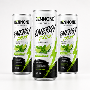 Bevanda Energetica Gassata al Gusto Limone e Basilico con Taurina e Vitamine, Produzione OEM Personalizzata, Acqua Frizzante Aromatizzata - Product Image 6
