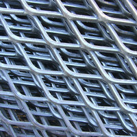 Maille de diamant étirée en acier Heavy Metal Treillis métallique en fer Armure toile Expansée Coupe personnalisée perforée