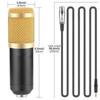 Microfono USB Professionale per PC, Podcast, Registrazione, Gaming, Canto, YouTube, Streaming Live, Omnidirezionale