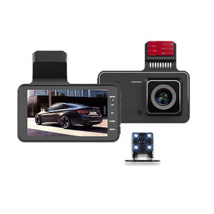 מלא Hd רחב זווית 4 אינץ Ips מסך קדמי ואחורי כפול ערוץ רכב דאש מצלמה קופסא שחורה <span class=keywords><strong>Dvr</strong></span> - Product Image 1