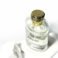 Boîte à parfum transparente en forme de cylindre ovale, flacon de parfum en verre 100 ml, emballage cosmétique, flacons d'huiles essentielles, flacons de parfum en verre