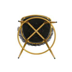 Swivel <b>Adjustable</b> Counter Height <b>Bar</b> <b>Stools</b> Set of 2 Modern Dining with Hand-Woven Backrest & Gold Metal Legs - Product Image 6